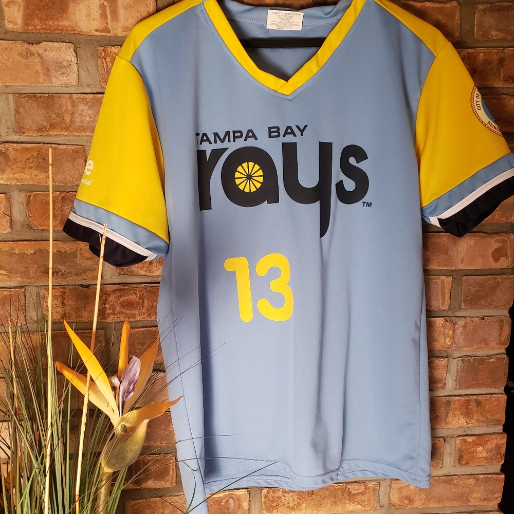 Tampa Bay Rays #13 Miller Jersey, Men's Size Medium